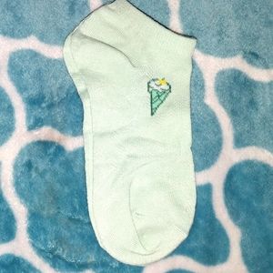 NWOT Women's Green "Ice Cream" Themed Socks